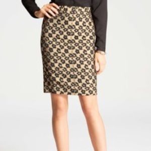 Ann Taylor Leapord Floral Skirt